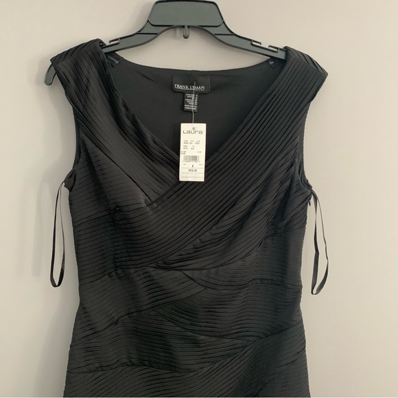 NWT Laura Size 8 Black Evening Dress - Picture 3 of 10